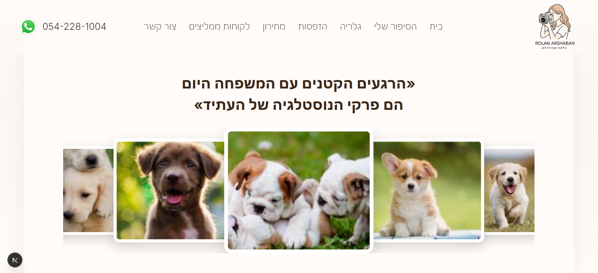 דף נחיתה לצלם