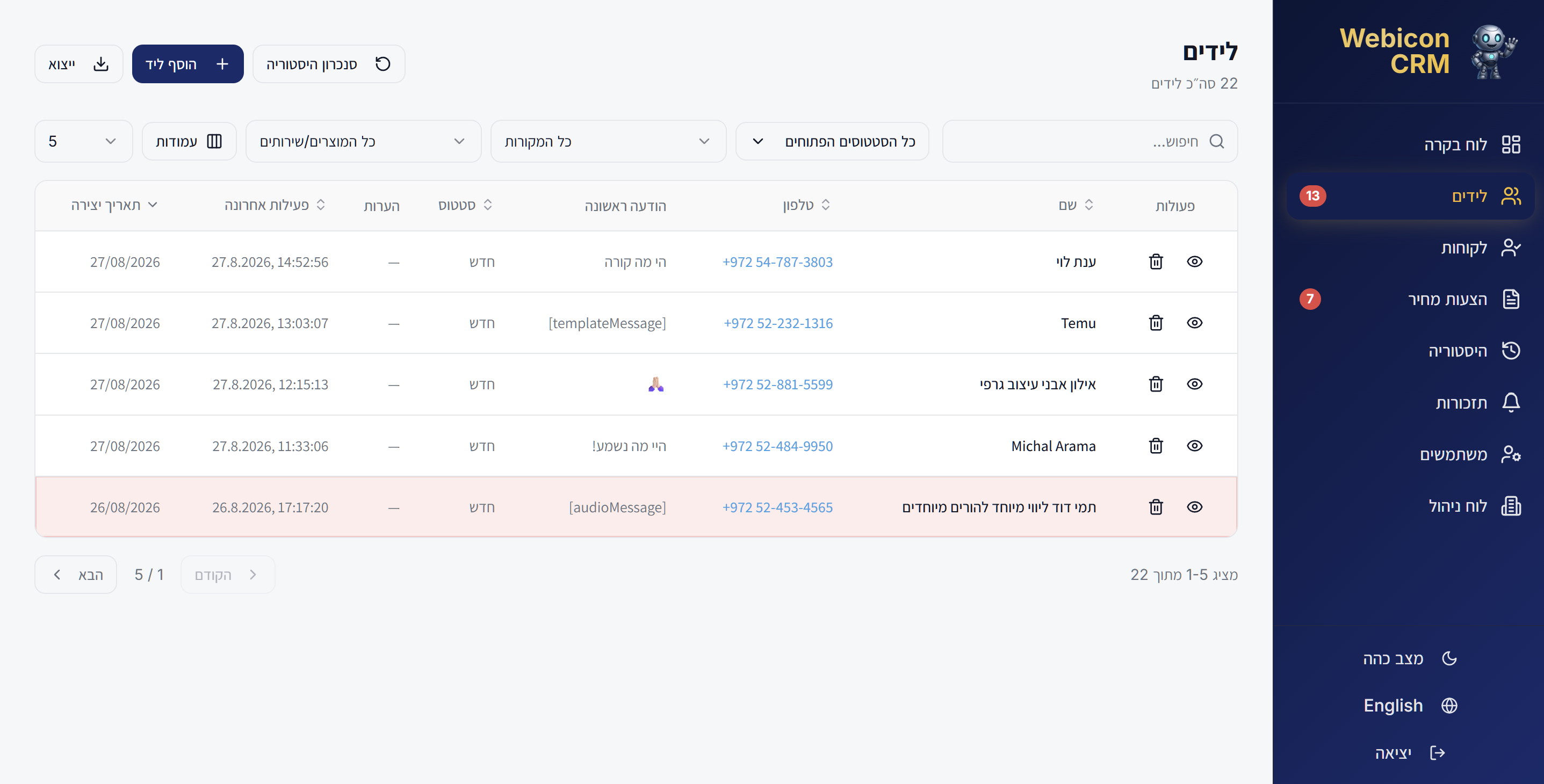 Webicon CRM